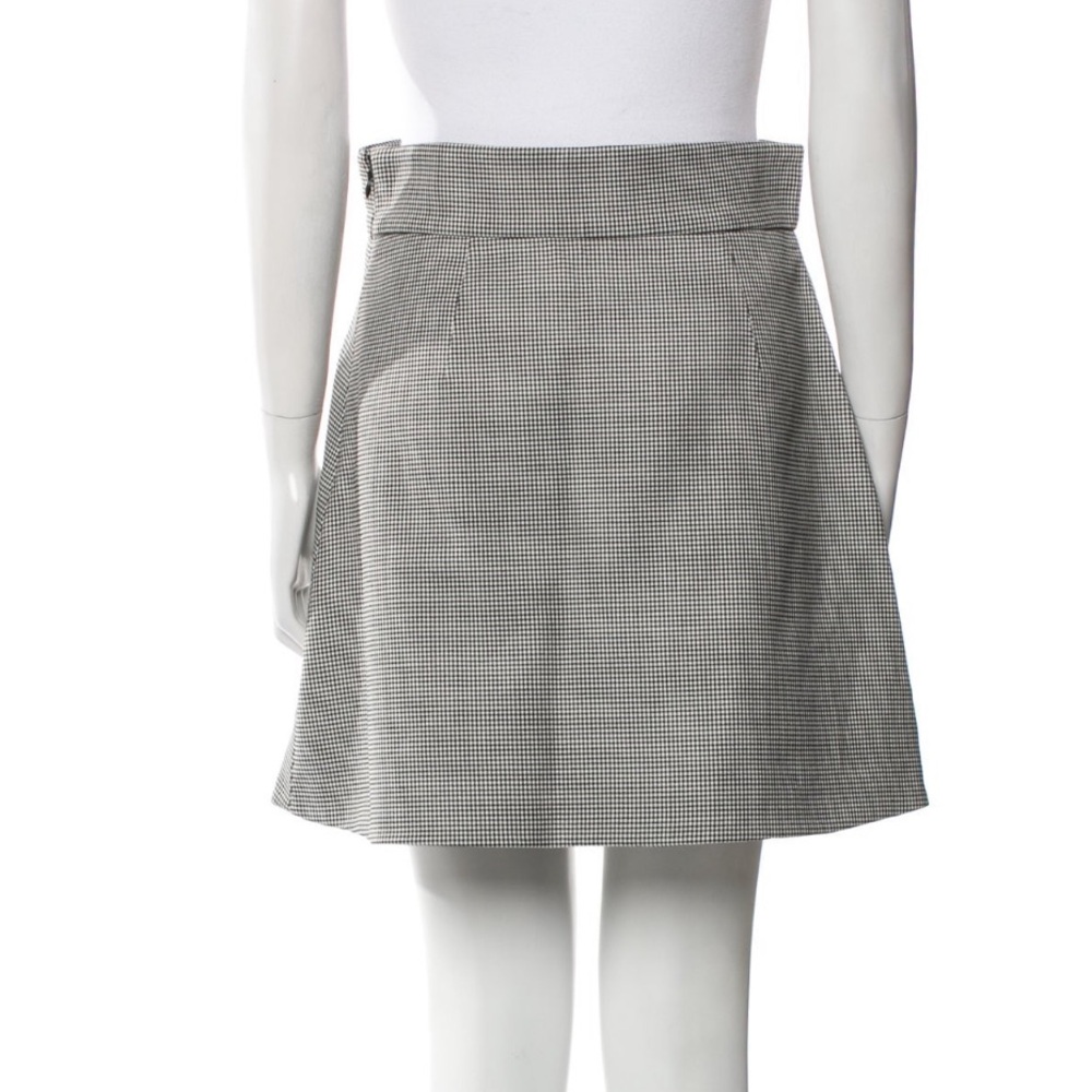 Miu Miu A-Line Mini Skirt - Gray